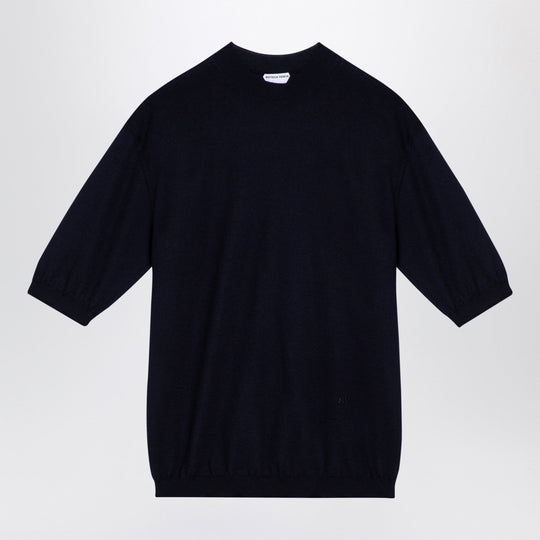 Blue Navy Cashmere Crew-Neck Sweater