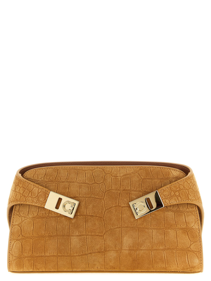 Ferragamo Hug Crossbody Bags - Brown | d0920241abb29b21d6aded4b10c5f3e70a6bd2bd