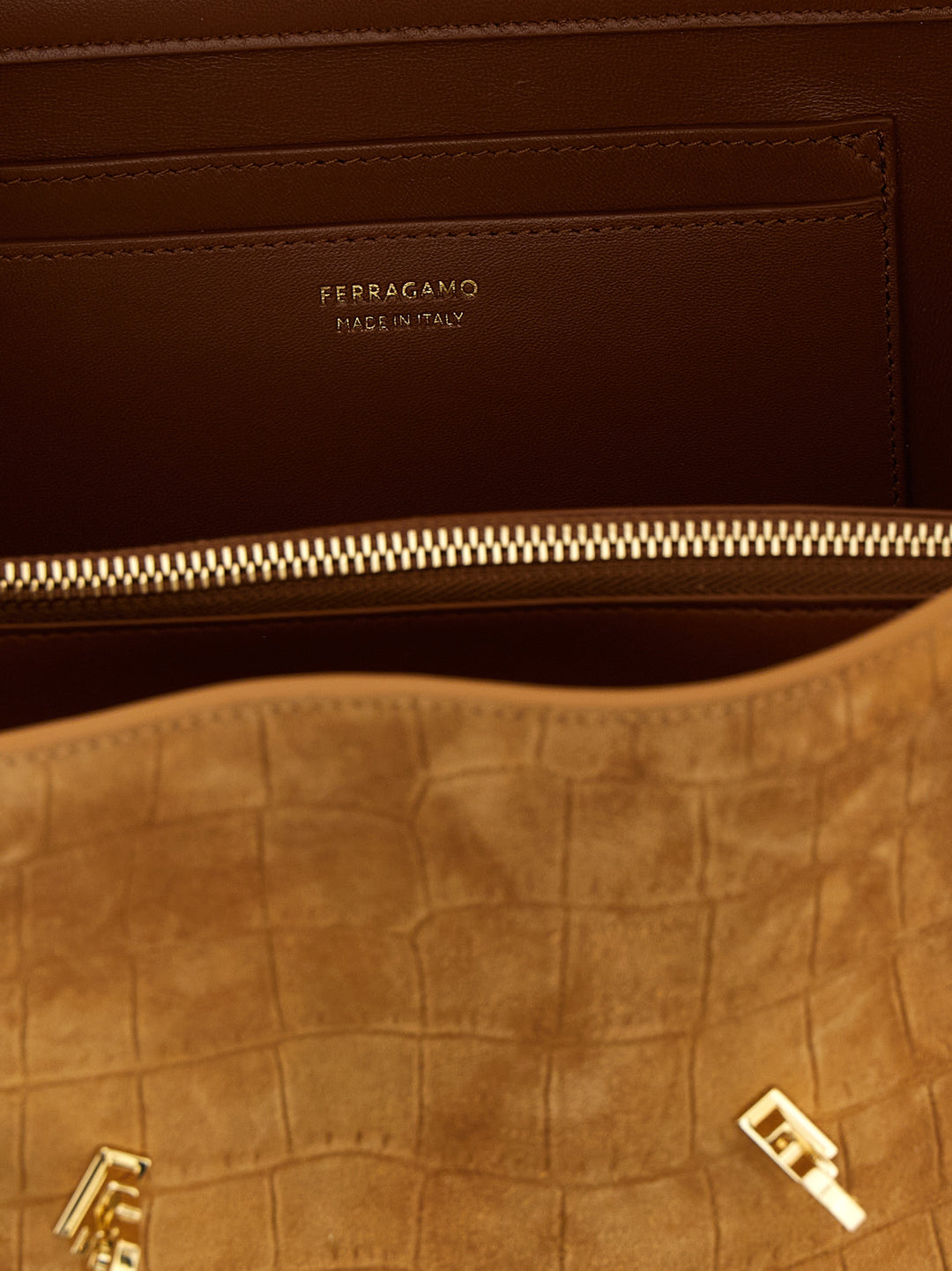 Ferragamo Hug Soft (M) Shoulder Bags - Brown | b4e0e00d2c8f20fa47d20309e240036d7c9bd1f5