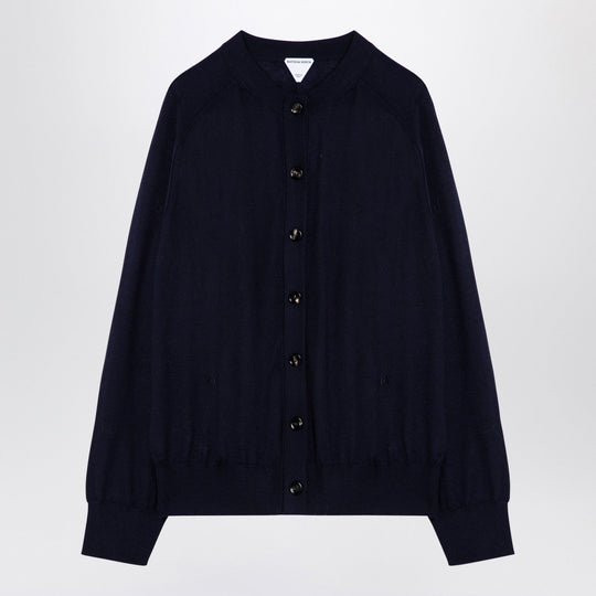 Navy Blue Cashmere Cardigan