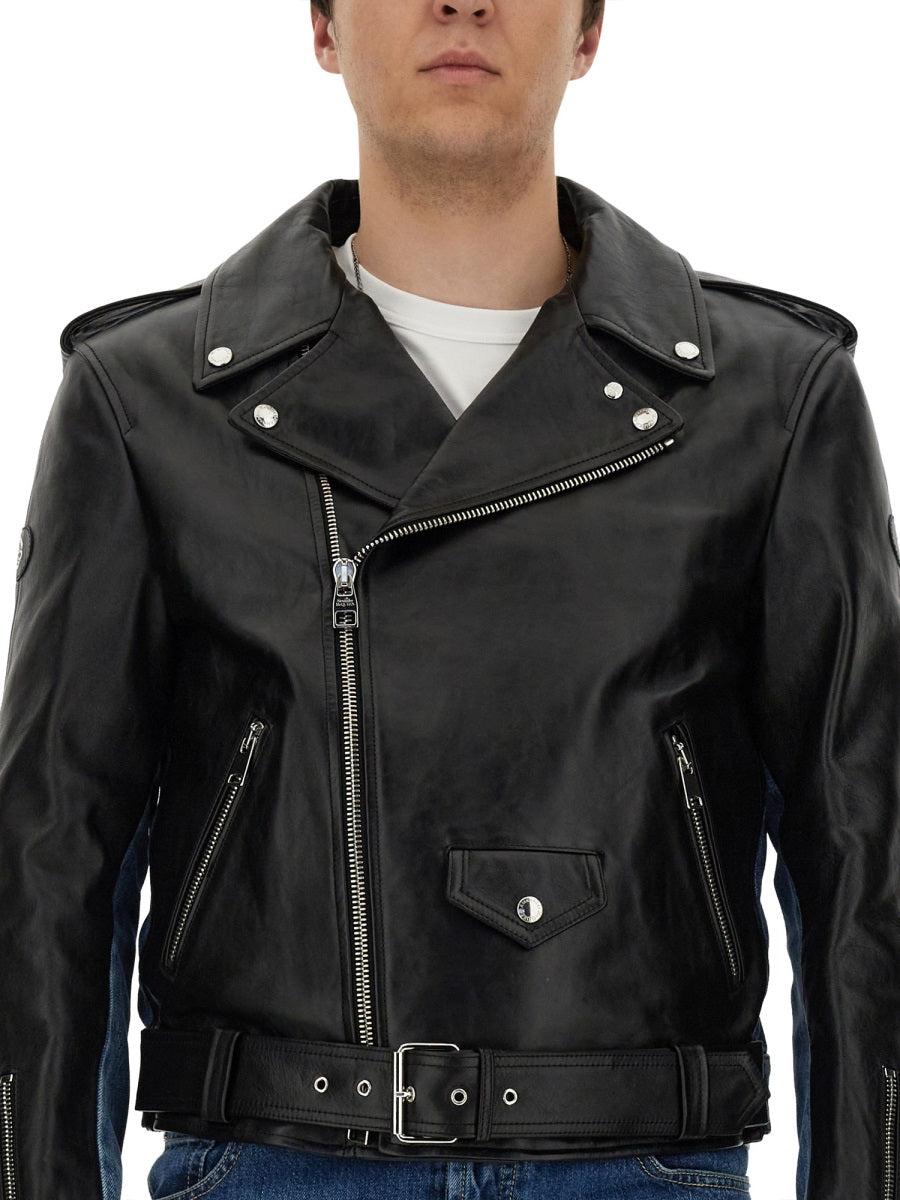 Alexander McQueen Leather Jackets - Black | Wanan Luxury