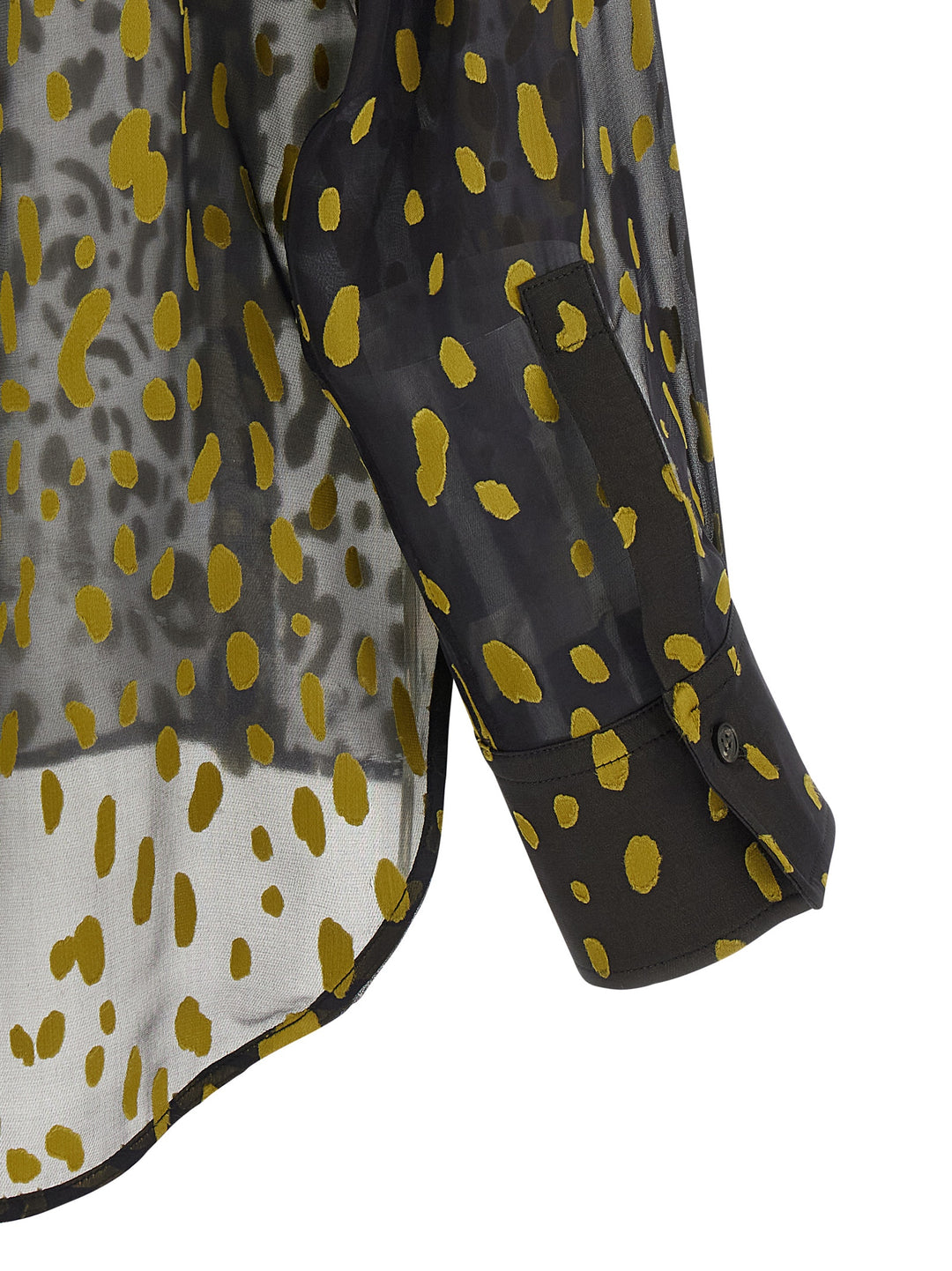 Ferragamo Georgette Devoré Shirt Shirt and Blouse - Brown | 8be301a965b10bb73ad5e7cc69f79e71114c3922