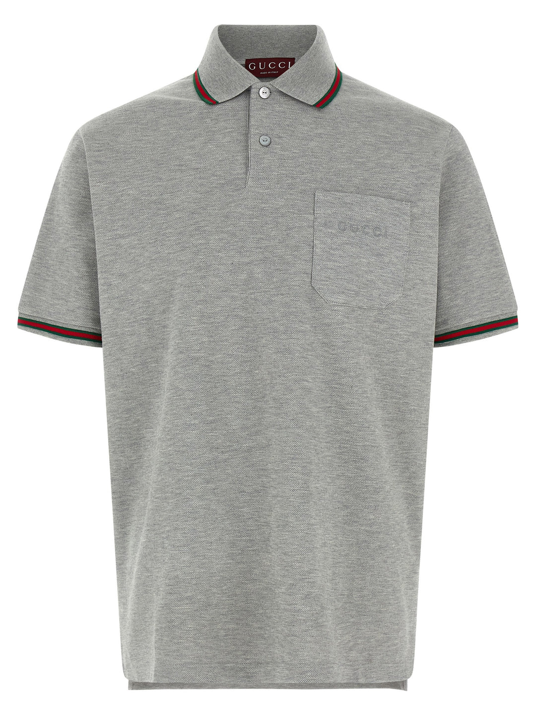 Gucci Nastro Web Polo - Gray | 47e6b1784097a815e95ffaa2def14819ff0b207c
