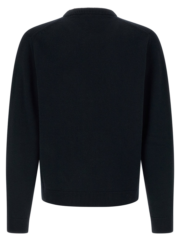 Gucci Gucci Logo Intarsia Sweater Sweaters and Cardigans - Blue | b87729c9db9782d30aa505773693ea2d6ab47011