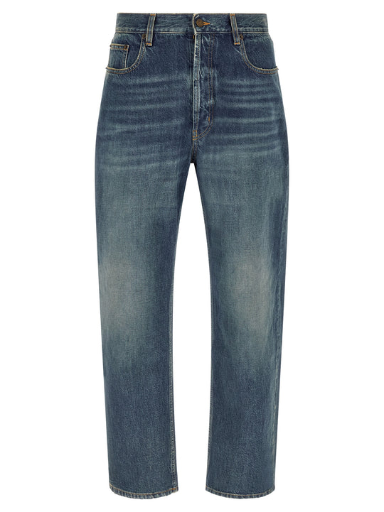 Straight Leg Jeans Blue