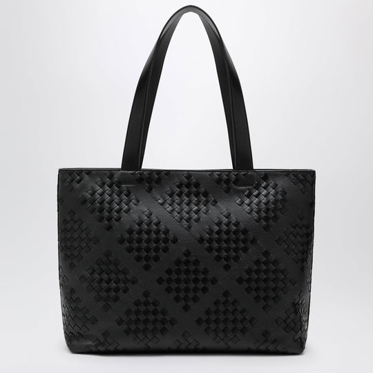 Black Intrecciato Tote Bag