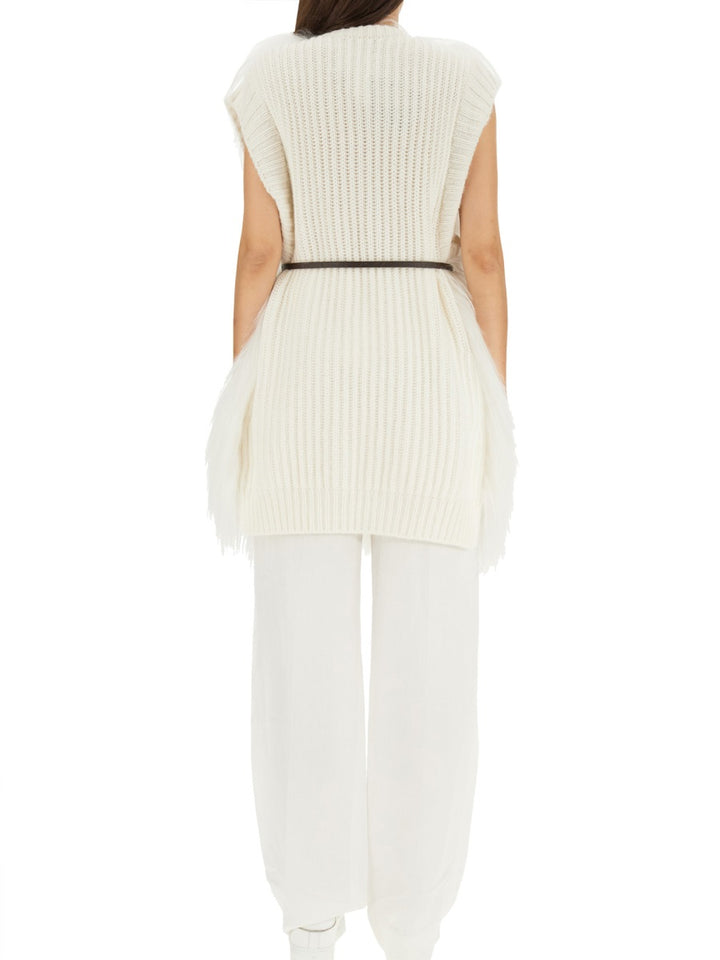 Fabiana Filippi Gilet - White | Wanan Luxury