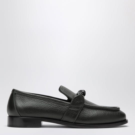 Astaire Loafers Dark Green With Knot Detail