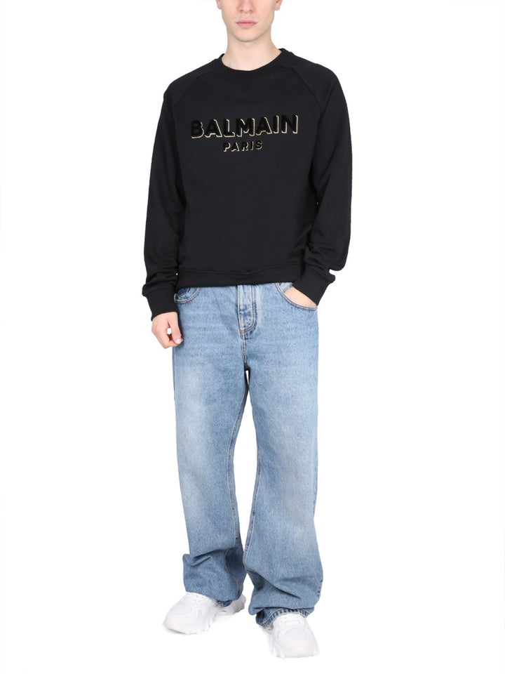 Balmain Sweatshirts - Black | Wanan Luxury