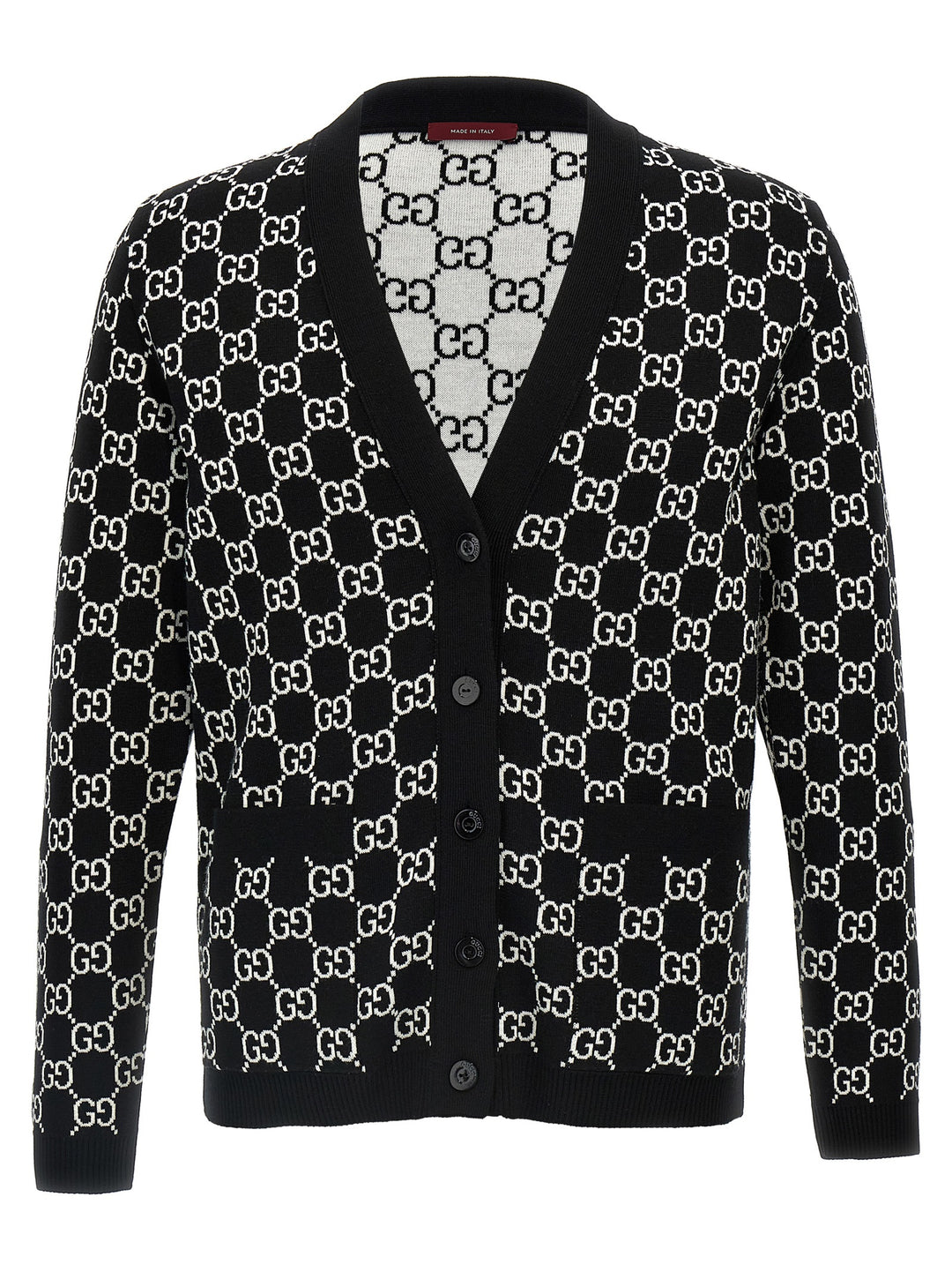 Gucci Gg Reversible Cardigan Sweaters and Cardigans - White/Black | 7c2be0de82fbdaa2ffb07b13de8b4b8b3921db2f