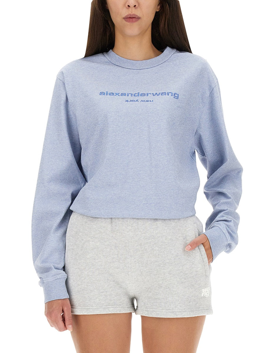 Alexander Wang Sweatshirts - Light Blue | Wanan Luxury