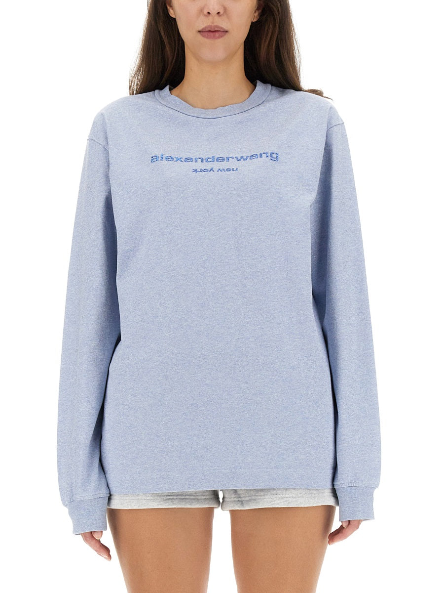 Alexander Wang Sweatshirts - Light Blue | Wanan Luxury