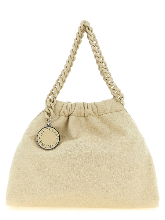 Falabella Mini Drawstring Shoulder Bags Beige