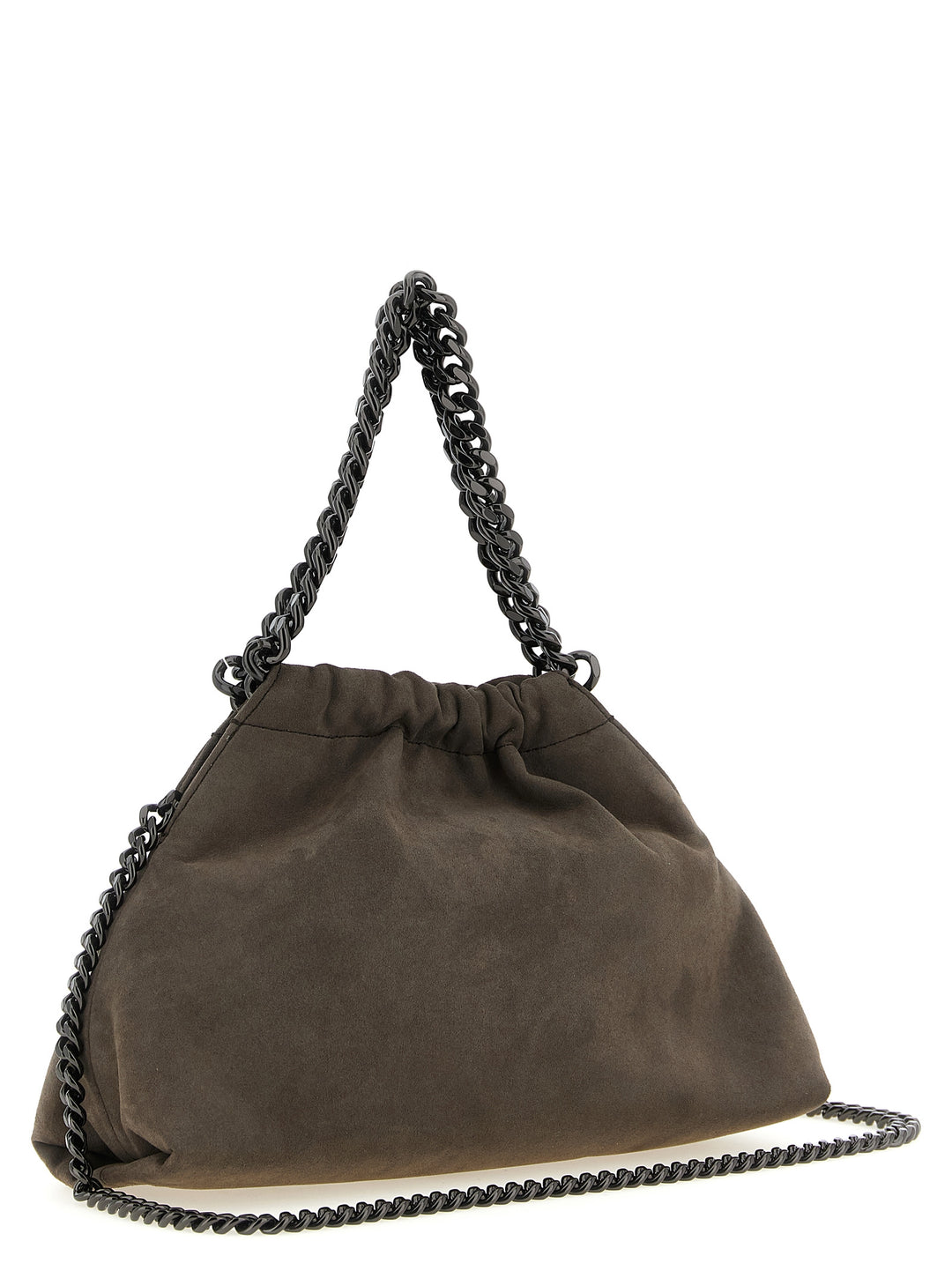 Stella Mccartney Falabella Mini Drawstring Crossbody Bags - Gray | 4594557295cc09b2e5357d0186e67c7ef63318ce