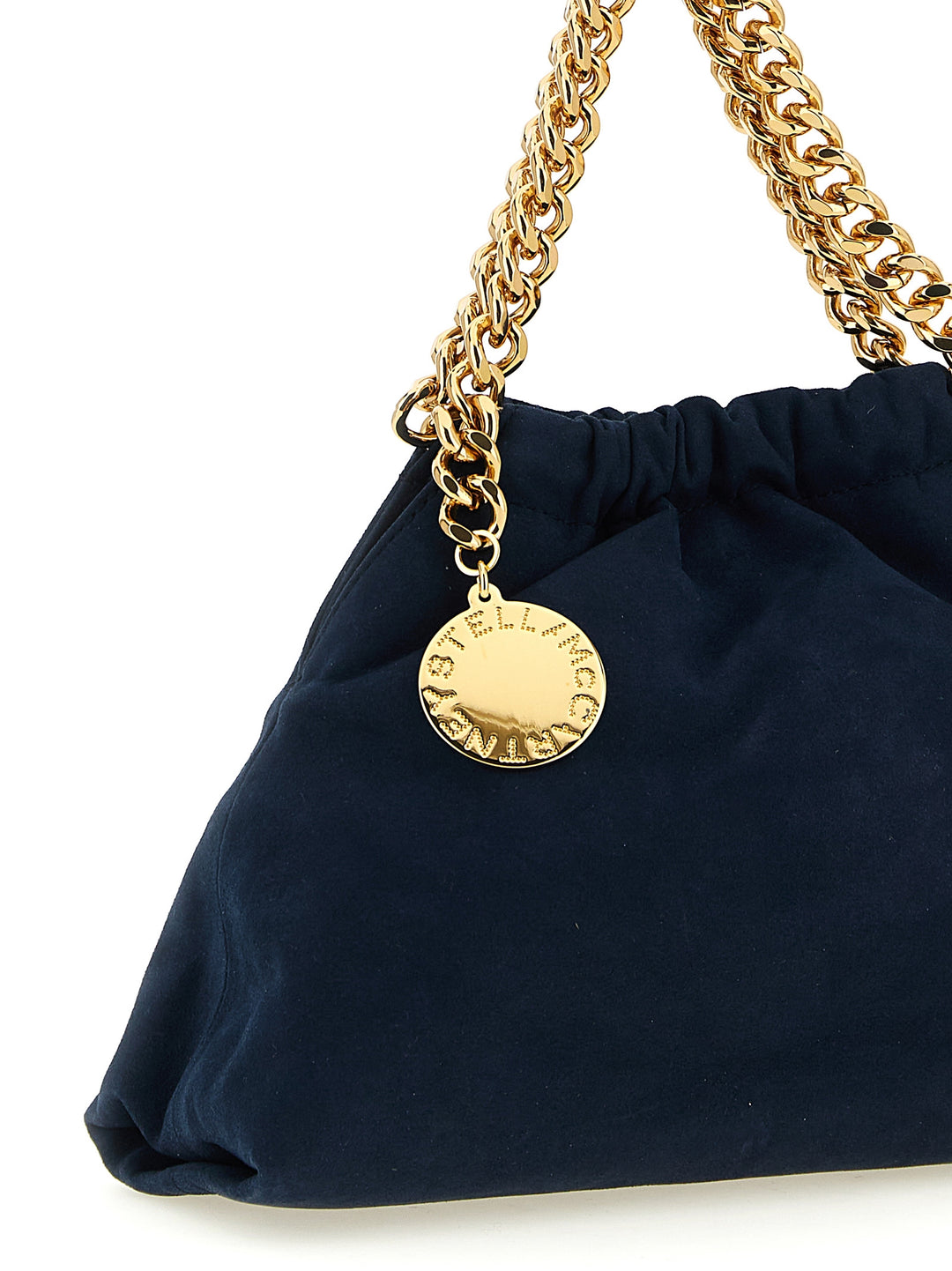 Stella Mccartney Falabella Mini Drawstring Crossbody Bags - Blue | 2cb4397b5069740d8879fd45088031e6a2503383