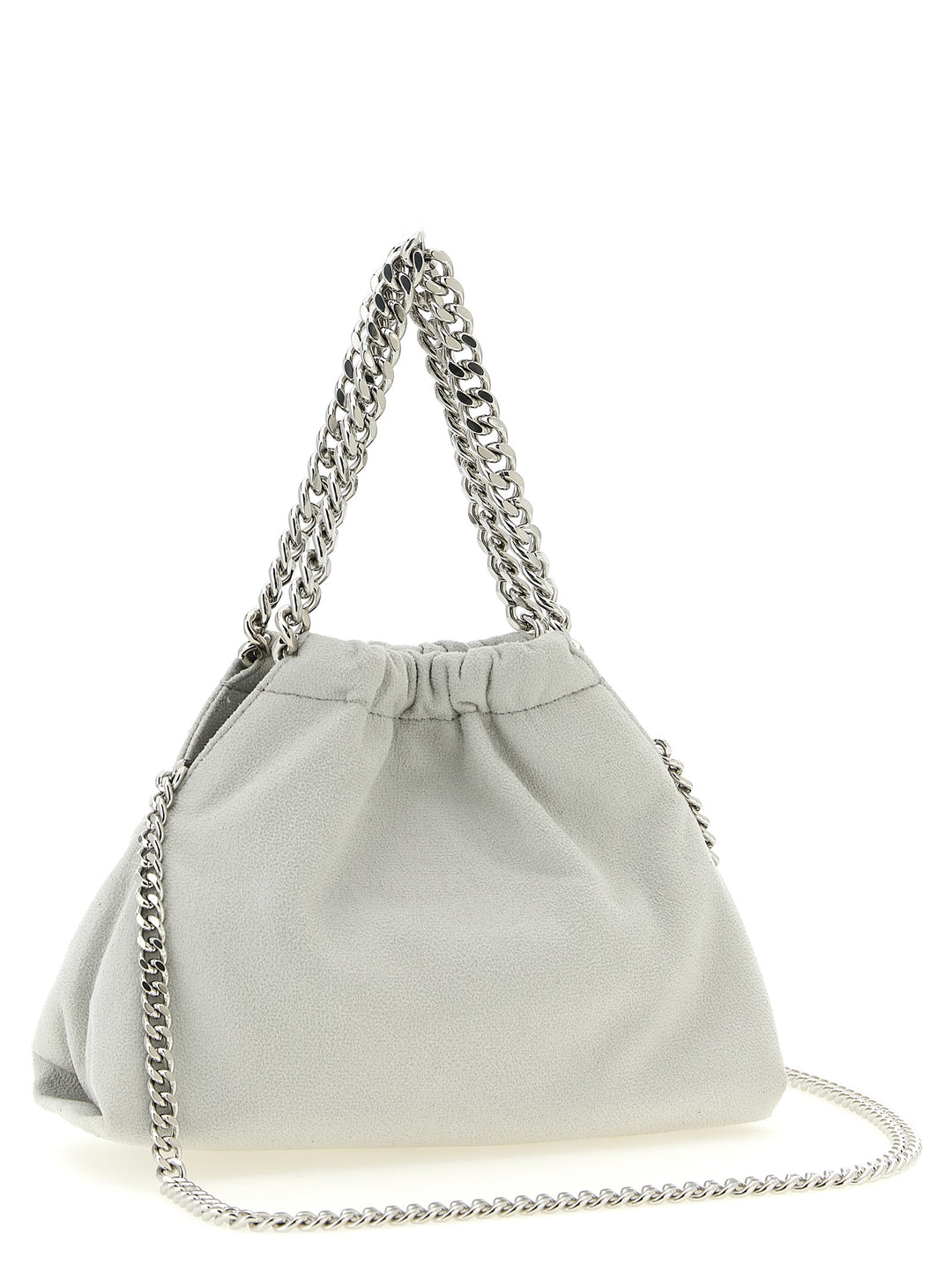 Stella Mccartney Falabella Mini Drawstring Hand Bags - Gray | 55e1fc9386f1c8f139c7ad786439879012aad82b