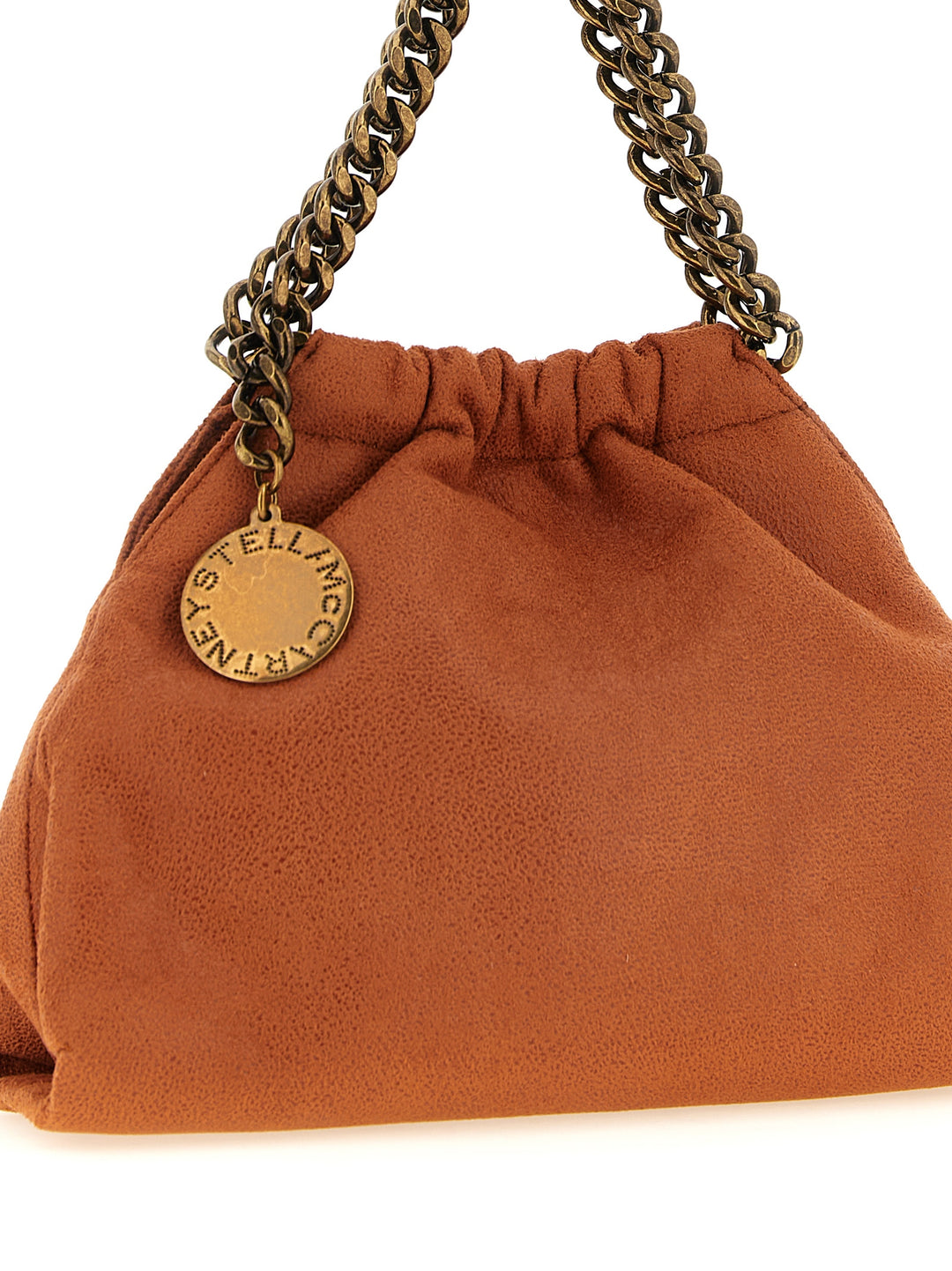 Stella Mccartney Falabella Mini Drawstring Shoulder Bags - Orange | 555c3c267be0802b706c108568d59f82b13fce87