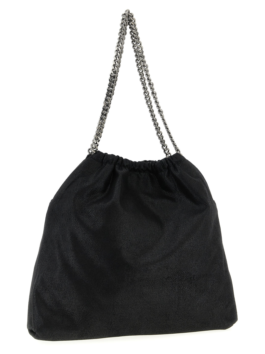 Stella Mccartney Falabella Drawstring Shoulder Bags - Black | 6003a0c146a18b90736cf08cfd5c0d9ddebb9e67