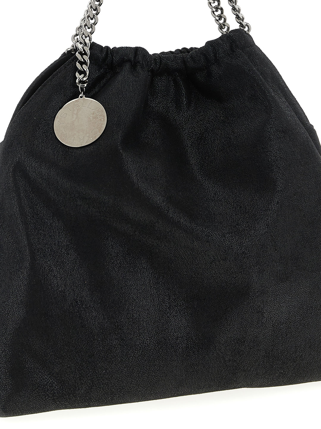 Stella Mccartney Falabella Drawstring Shoulder Bags - Black | 18af9852370a539436af12e1f9b59b89bbbcf91a