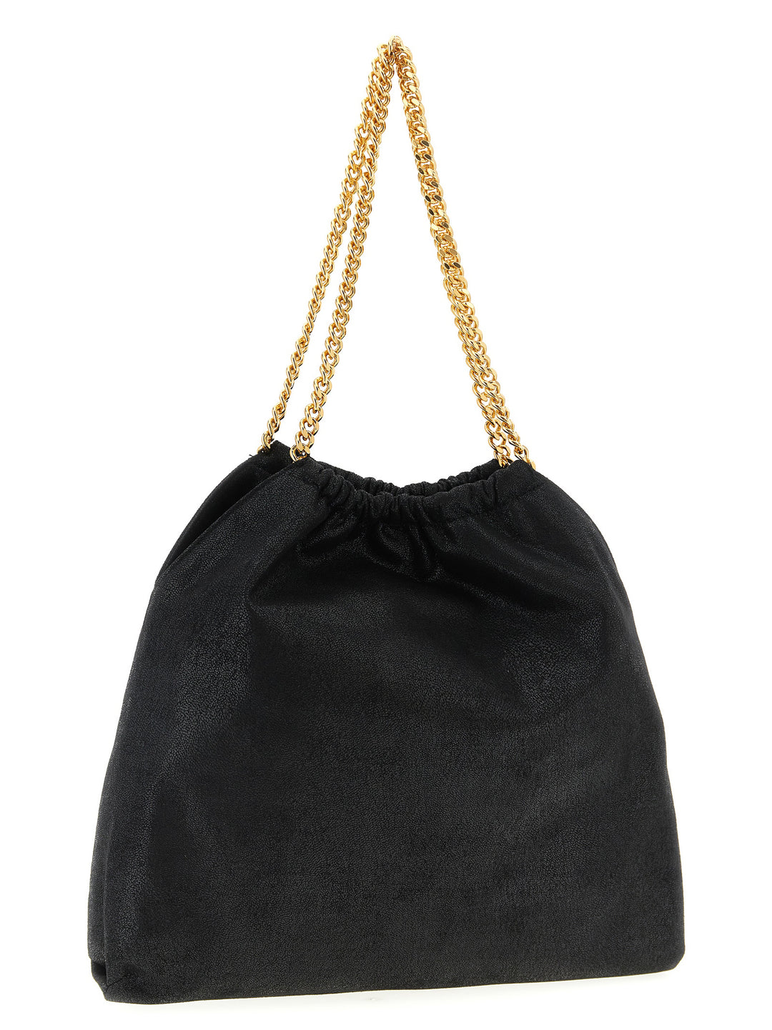 Stella Mccartney Falabella Drawstring Shoulder Bags - Black | 3cc75af8ee0917f7c62dda579675ec5ad769839b