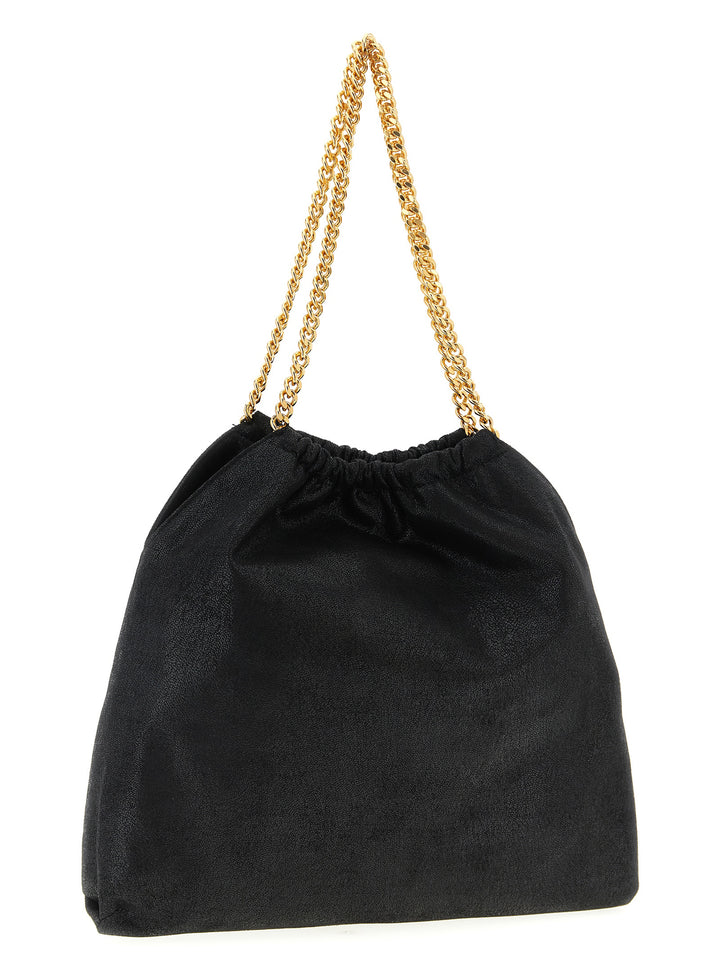 Stella Mccartney Falabella Drawstring Shoulder Bags - Black | 3cc75af8ee0917f7c62dda579675ec5ad769839b