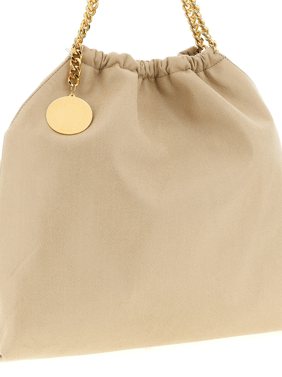 Stella Mccartney Falabella Drawstring Shoulder Bags - Beige | 7217554af8a9e721e333f3d2f8024f60bf8fbb44
