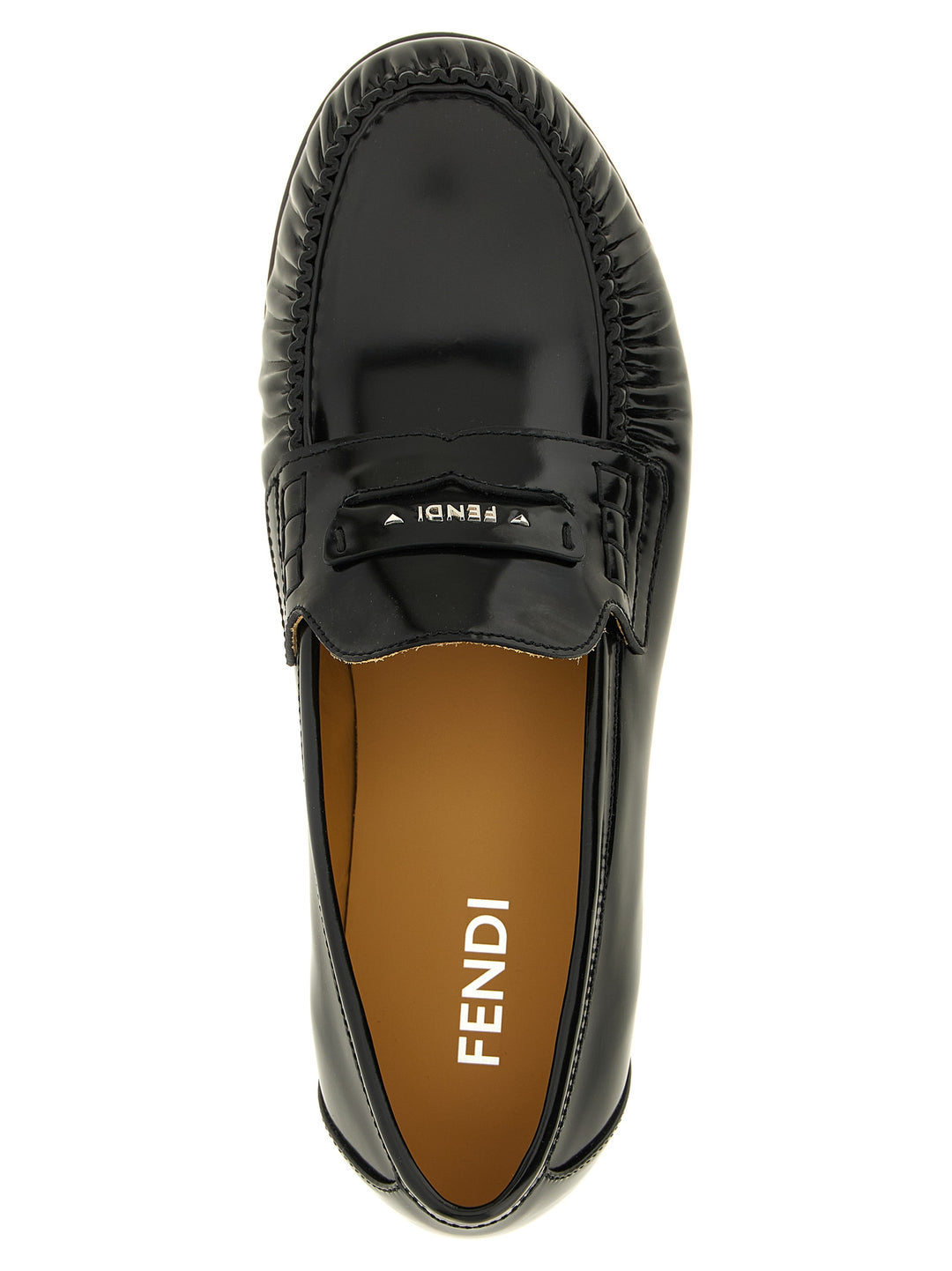 Fendi Fendi Scrunch Loafers - Black | e07d63604434824dbe6560e86714fe14f49d43c6