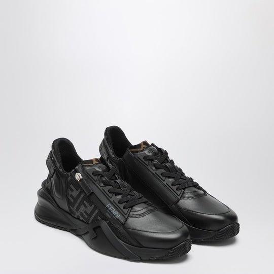 Fendi Flow Black Leather Sneaker