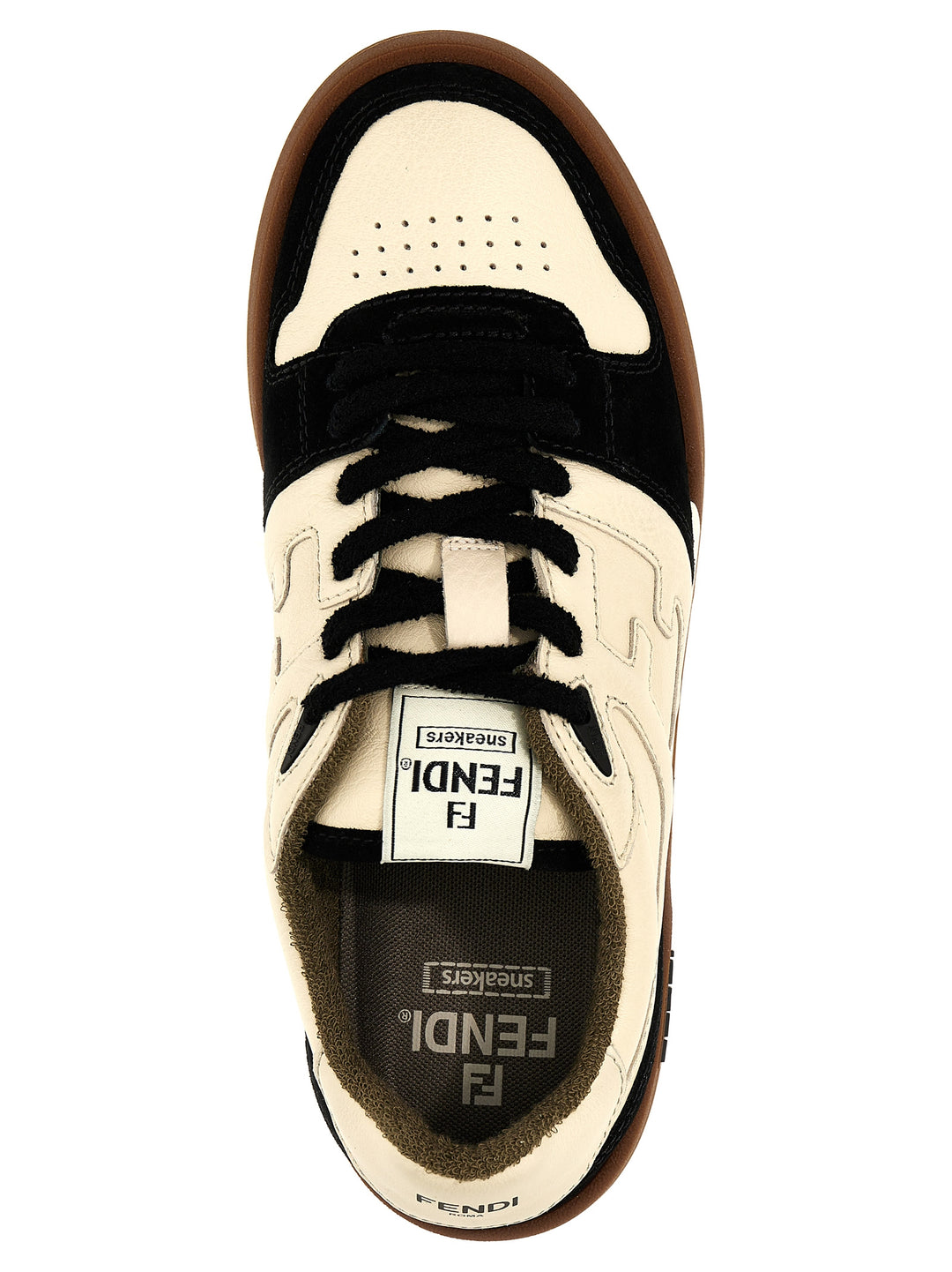 Fendi Fendi Match Sneakers - White/Black | cc26a255ce02b899d1a0f2b06d84103342d9f064