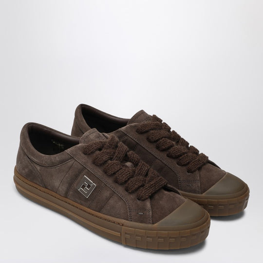 Brown Suede Low-Tops Domino Trainers