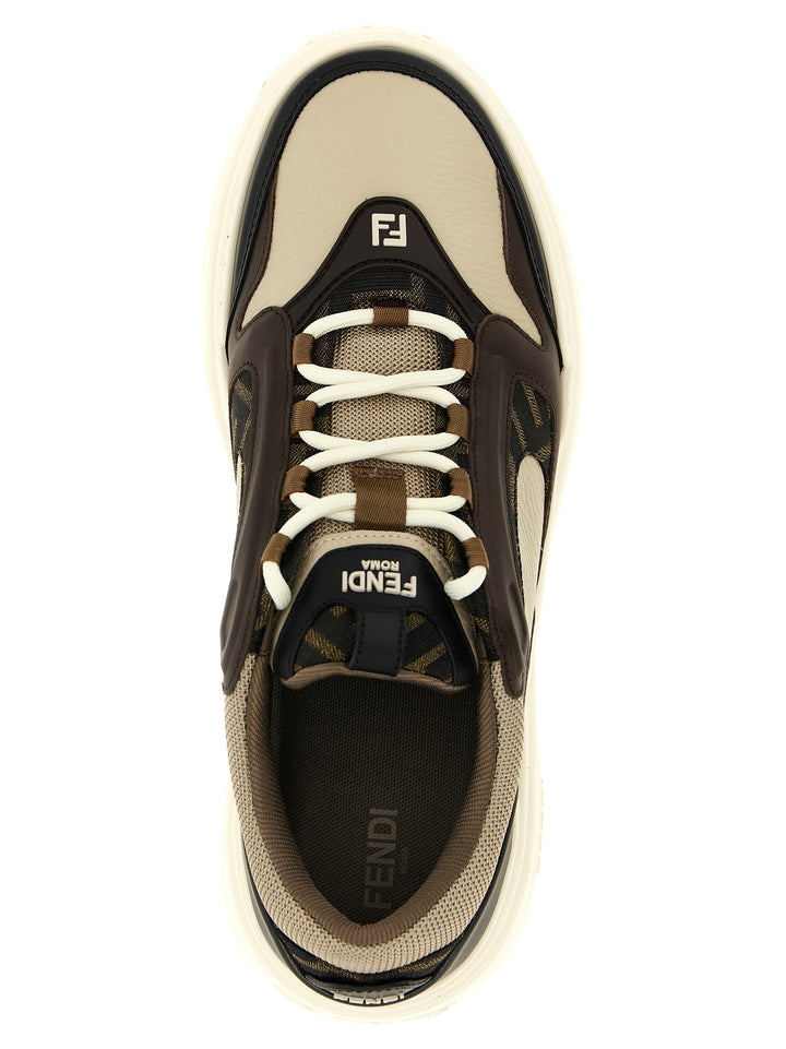 Fendi Force Sneakers - White/Black | ee9f18cb2c71cb3577384fe9d12e9be4d2058366