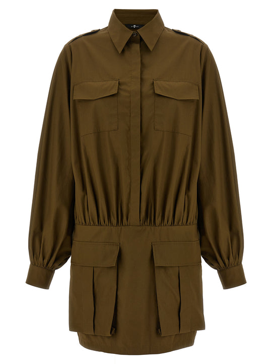 Utility Dresses Brown