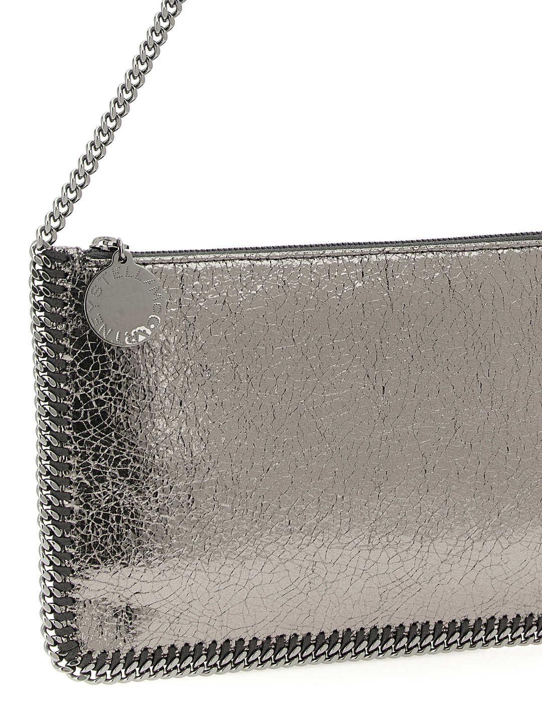 Stella Mccartney Falabella Clutch - Silver | 5932149eed232913c4cf3ba1a6be27a266dd6f35