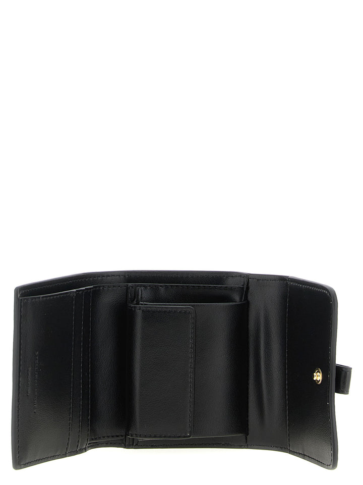 Stella Mccartney Stella Rider Trifold Wallets and Card Holders - Black | 012d9ae55a8d1acd68ab674fc515537bc053f915