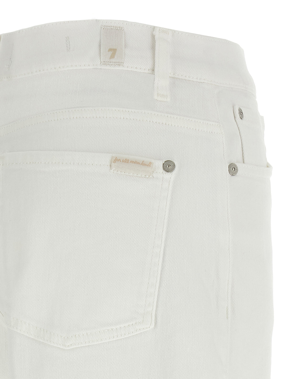 7 For All Mankind Stovepipe Jeans - White | aeff568ba03f0e29d64a18be43e35a5ffda17ec3