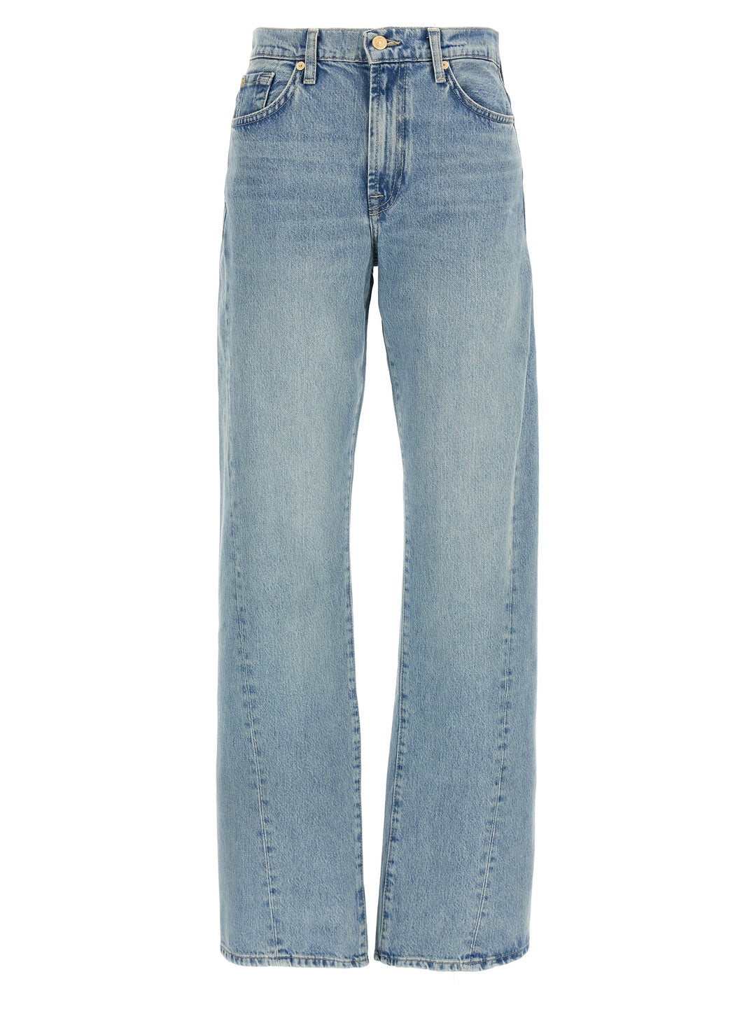 7 For All Mankind Twisted Tess September Jeans - Light Blue | 35fa54d4175d394539c7069d7662c82663150e99