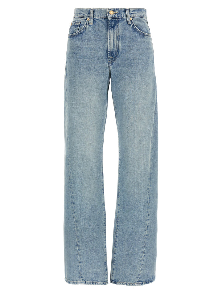 7 For All Mankind Twisted Tess September Jeans - Light Blue | 35fa54d4175d394539c7069d7662c82663150e99