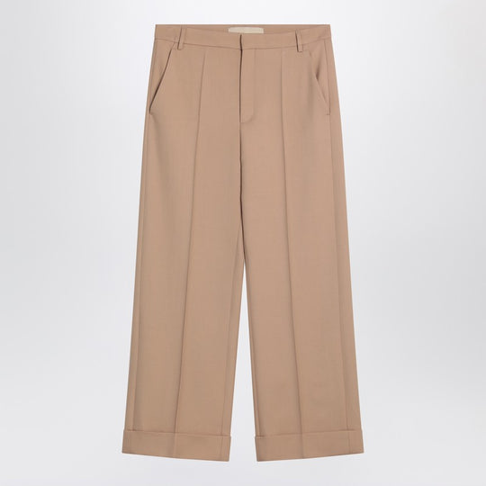 Camel-Coloured Wool Trousers