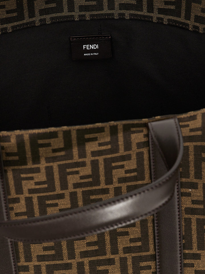 Fendi Ff Tote Bag - Brown | 8a46633c3bb87c5b7294b739e4e4880a22c70bd1