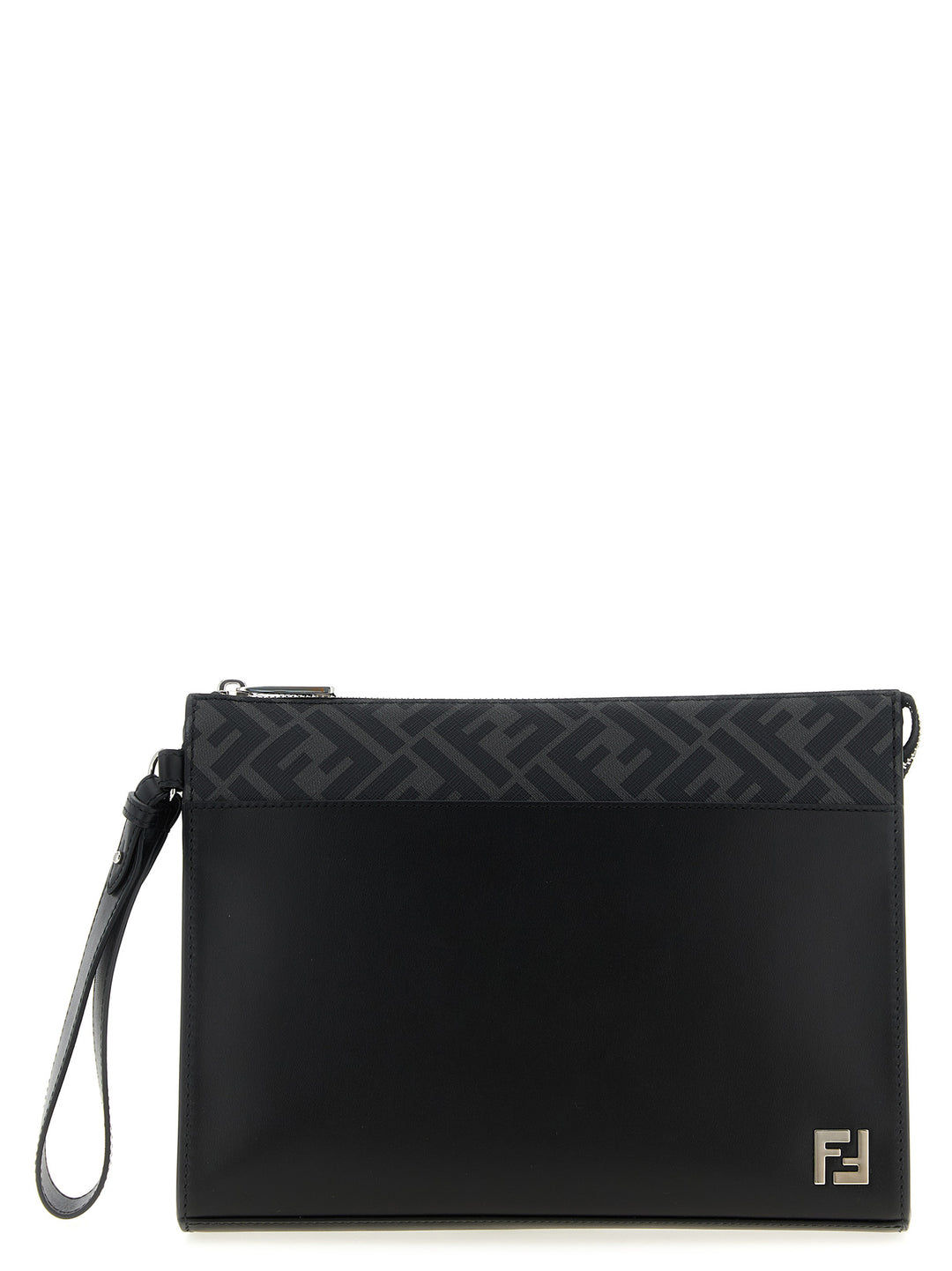 Fendi Squared Ff Clutch - Black | 8af5aa9c90291b67410ea1edbc815fd7780042d2