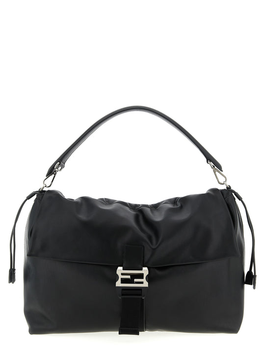 Fendi Flux Shoulder Bags Black