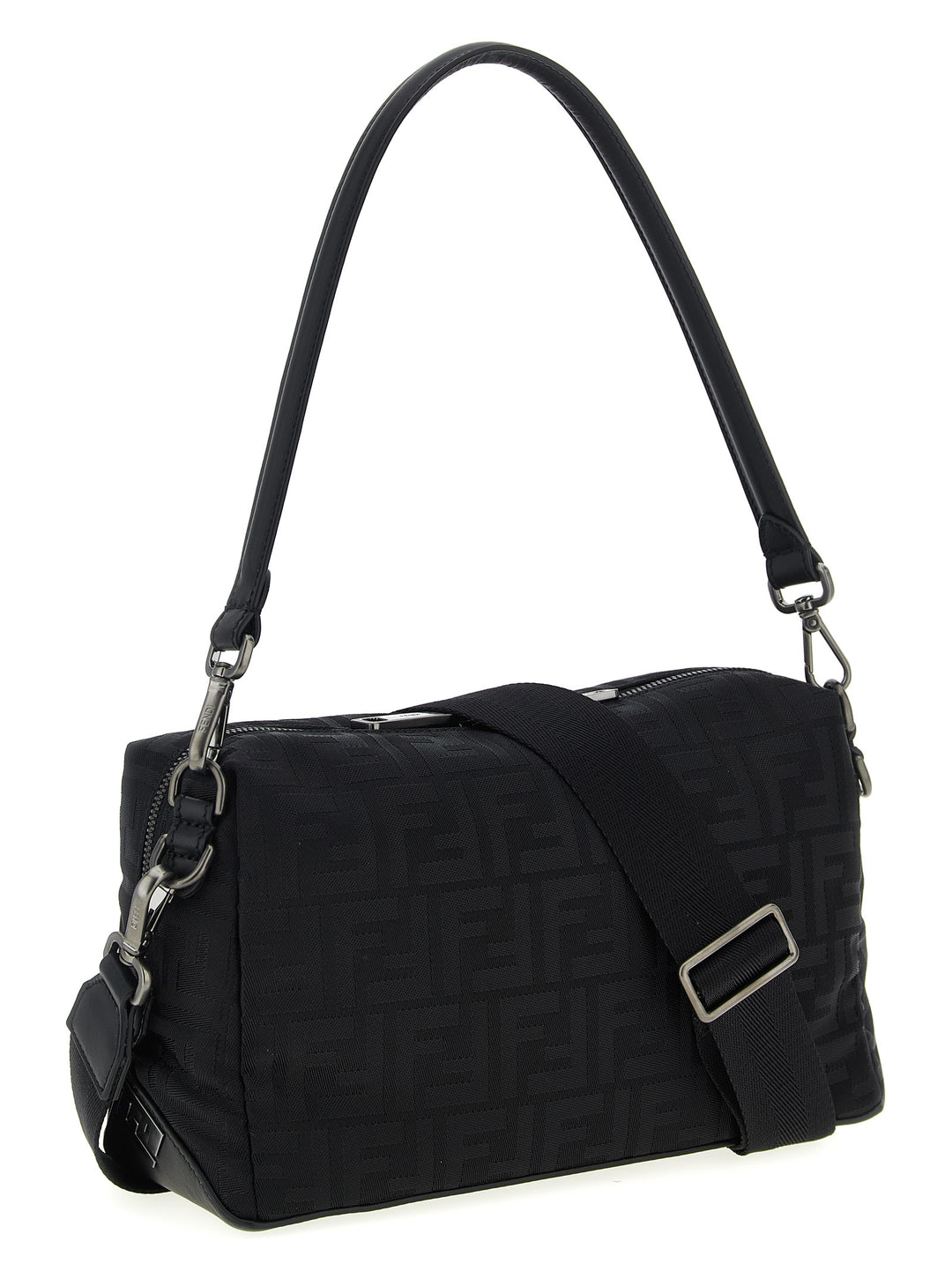 Fendi Fendi Lui Medium Squared Ff Shoulder Bags - Black | 05ee453aa480c6bcb7343731e82fc8676b7407d8