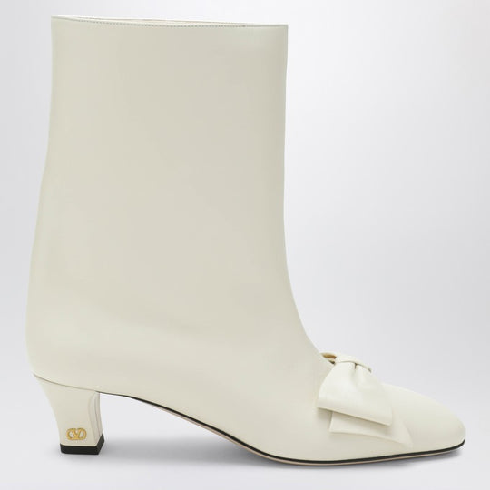 Ivory Bowow Ankle Boots