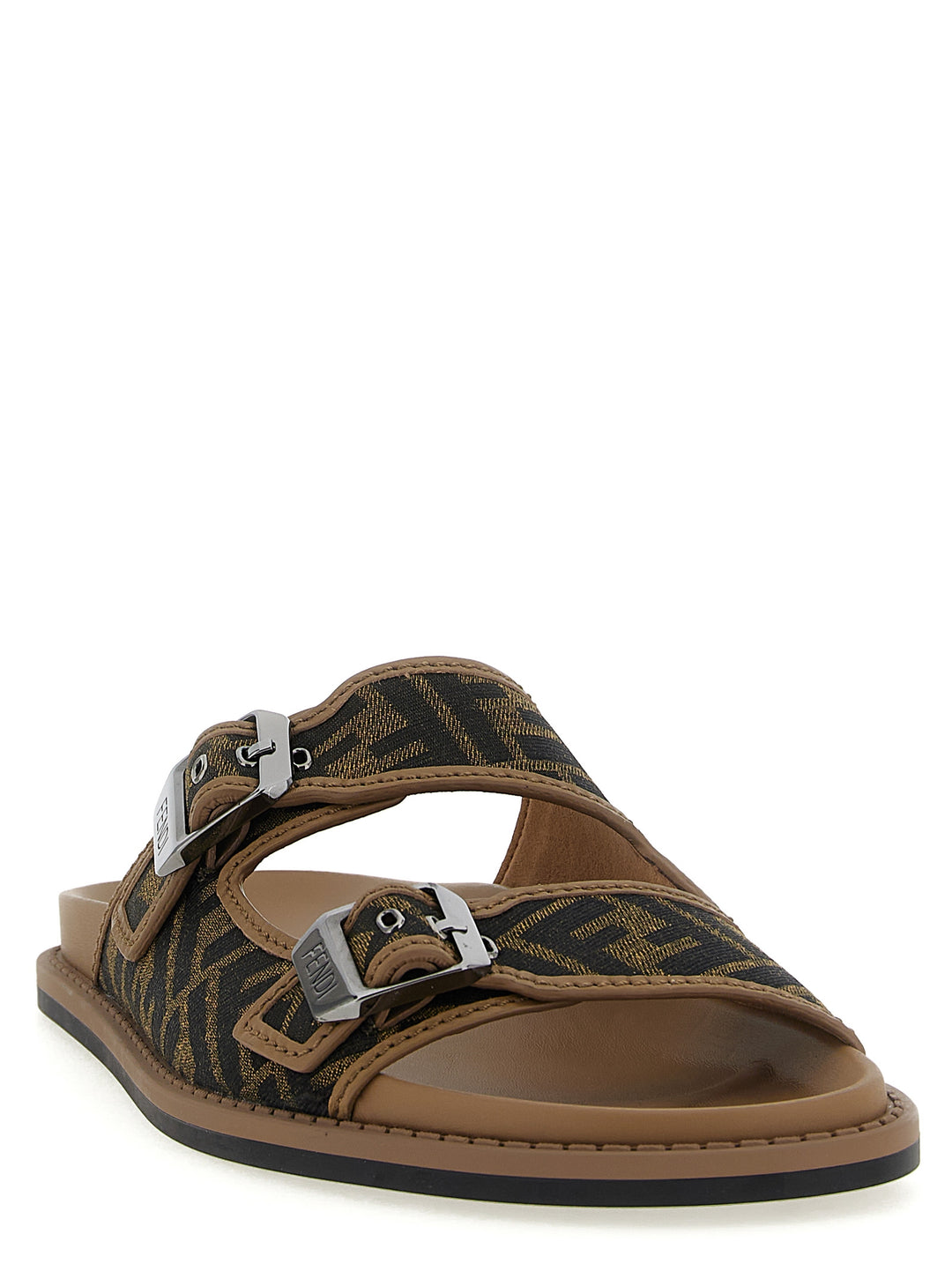 Fendi Fendi Feel Sandals - Brown | 3608068e8ab8f98e362690c738534fa983853f77