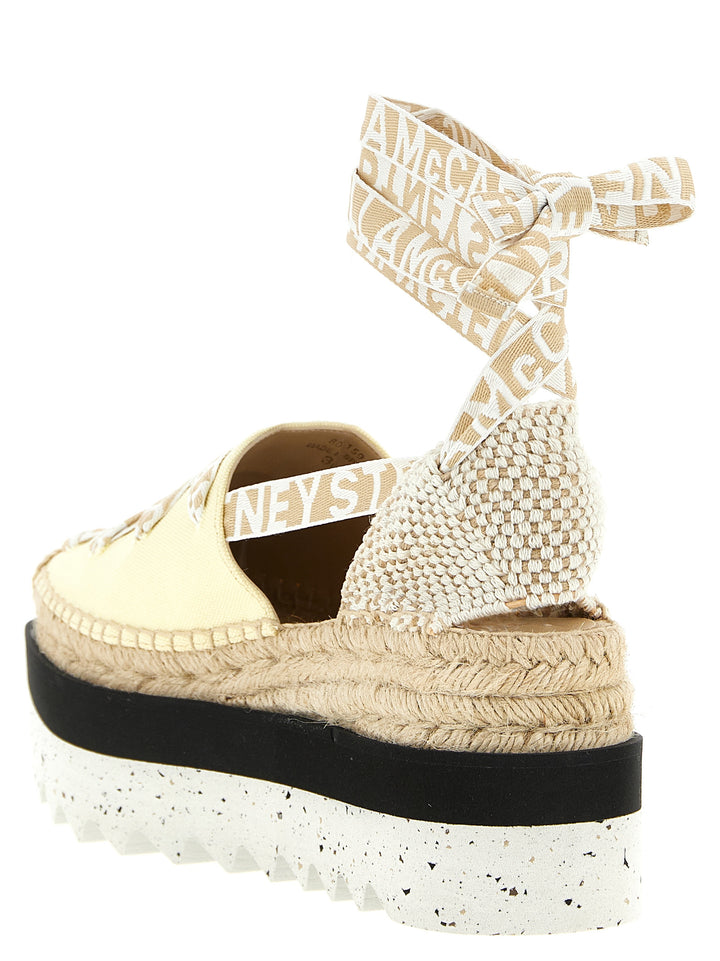 Stella Mccartney Gaia Wedges - Yellow | 98e6fd9a362980cfdfee817449800fbca5c6a45a