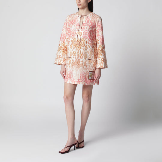 Pink Aster Tunic Mini Dress