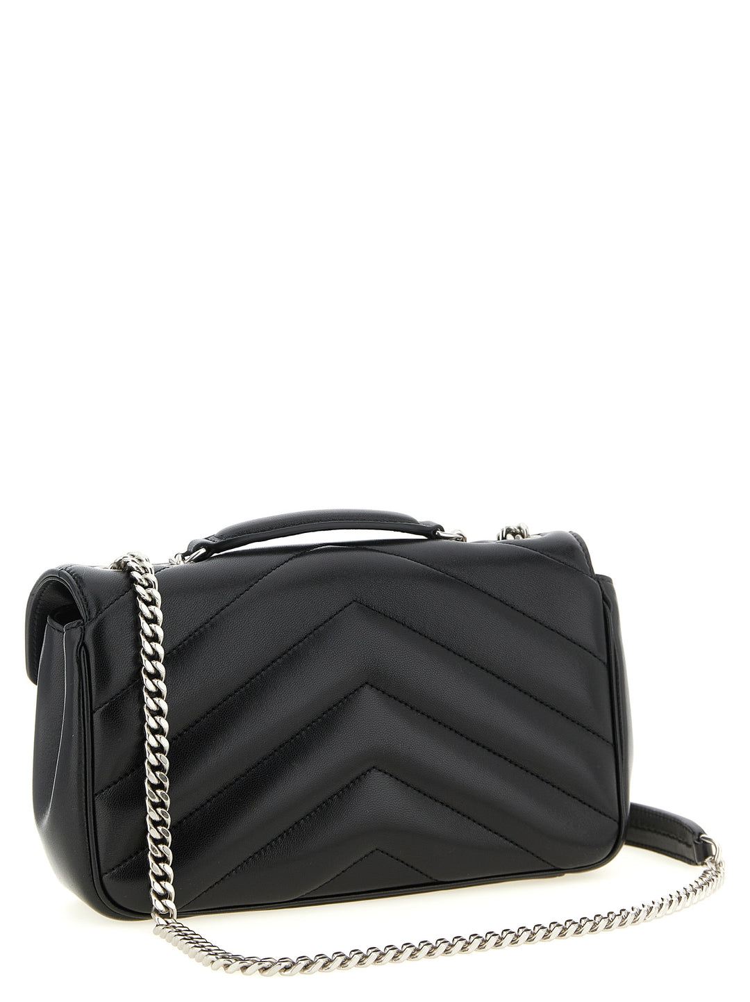 Saint Laurent Loulou Shoulder Bags - Black | 364cb318ec582225362ee93efec13be3f3e66eb1