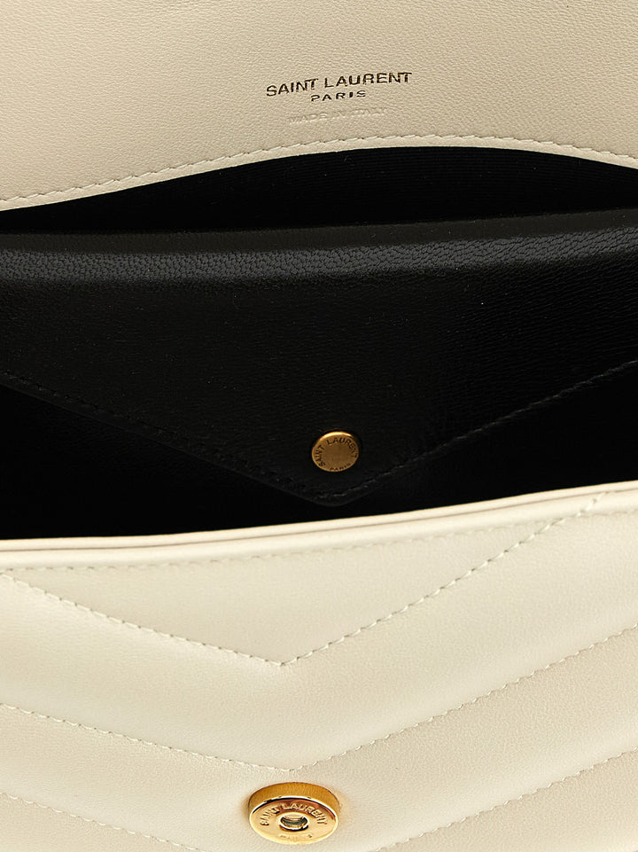 Saint Laurent Loulou Shoulder Bags - Beige | ce7643010759f3bc9e2fa2c47de02197ffbff6af