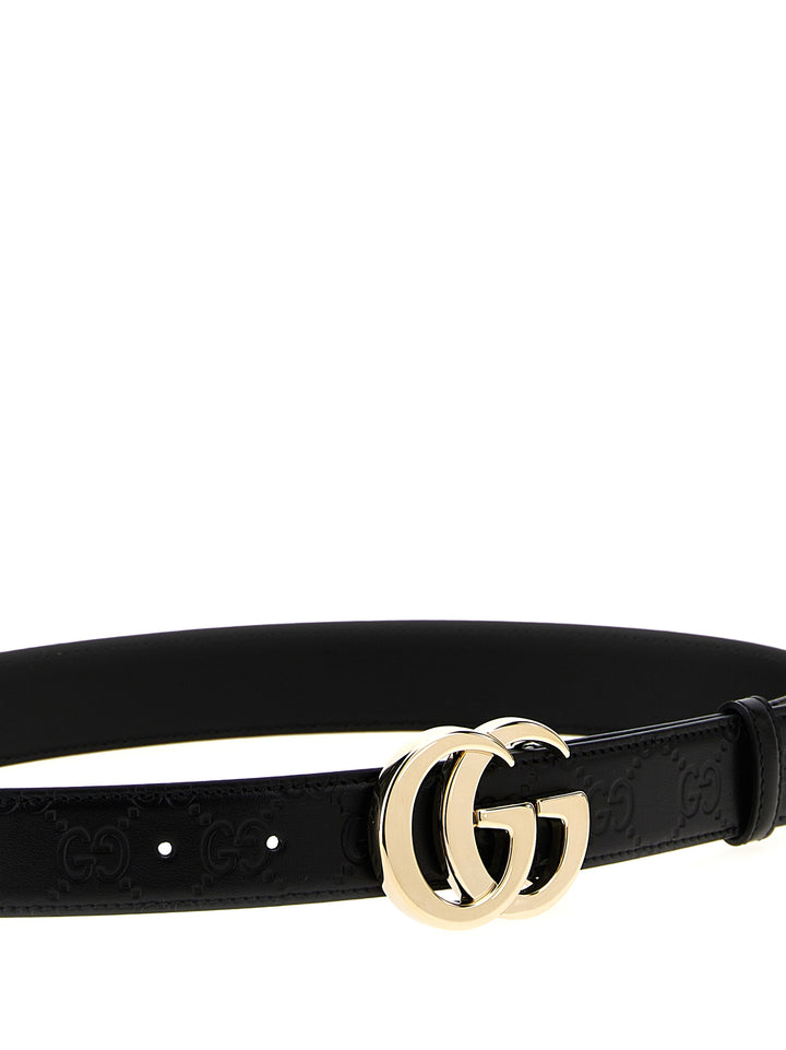 Gucci Gg Milano Belts - Black | 3662e229532d04e498e3059cee4719d7dffbe989
