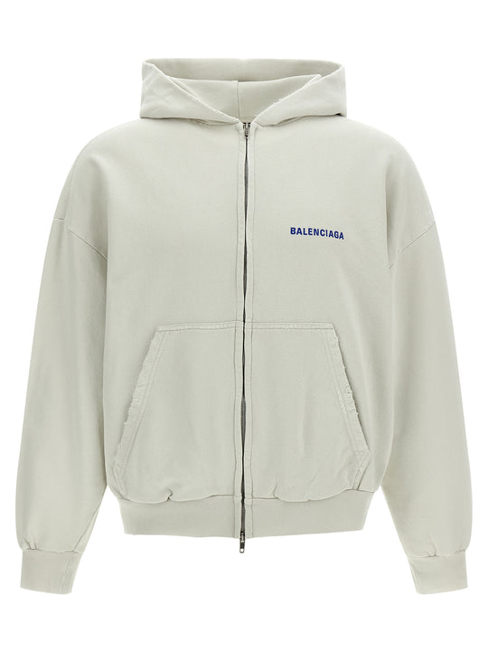 Balenciaga Back Sweatshirt Beige